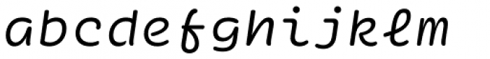 Ellograph CF Light Italic Font LOWERCASE