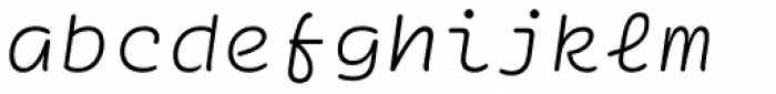 Ellograph CF Thin Italic Font LOWERCASE