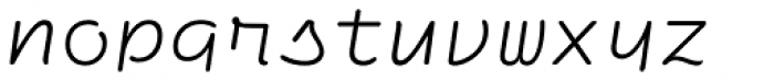 Ellograph CF Thin Italic Font LOWERCASE