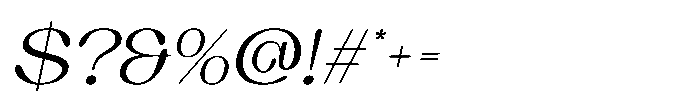 Elmaro Italic Font OTHER CHARS