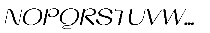 Elmaro Italic Font UPPERCASE