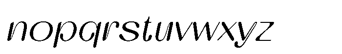 Elmaro Italic Font LOWERCASE