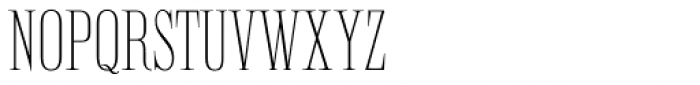 Elongated Roman Font LOWERCASE