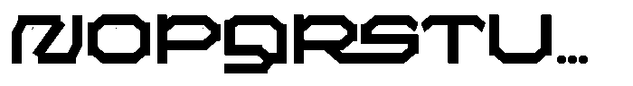 Elons Font UPPERCASE