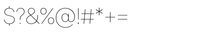 Eloquia Display Hairline Font OTHER CHARS