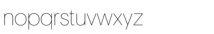 Eloquia Display Hairline Font LOWERCASE