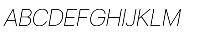Eloquia Display Thin Italic Font UPPERCASE