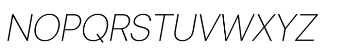Eloquia Display Thin Italic Font UPPERCASE