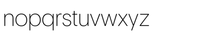 Eloquia Display Thin Font LOWERCASE
