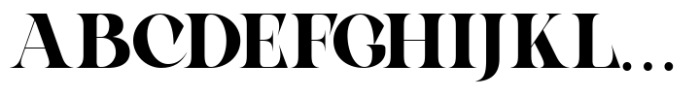 Elova Elegant Serif Font UPPERCASE