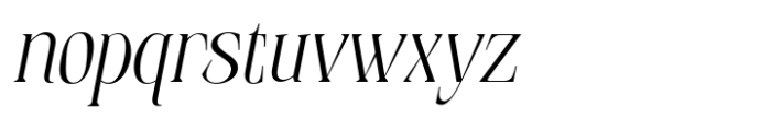 Elphadora Italic Font LOWERCASE