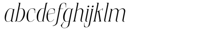 Elphadora Light Italic Font LOWERCASE