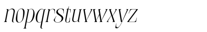 Elphadora Light Italic Font LOWERCASE
