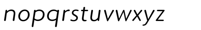 Elpy Light Italic Font LOWERCASE