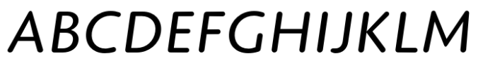 Elpy Regular Italic Font UPPERCASE