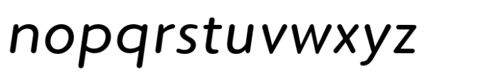 Elpy Regular Italic Font LOWERCASE