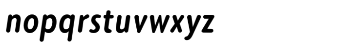 Elpy Semibold Condensed Italic Font LOWERCASE