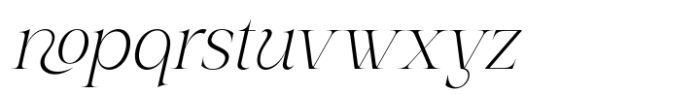 Elroma Italic Font LOWERCASE