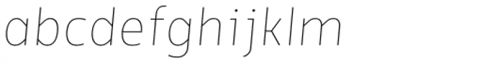 Elsa Thin Italic Font LOWERCASE