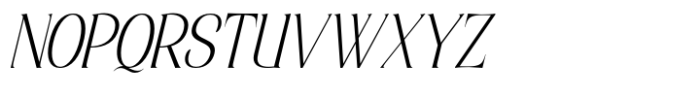 Elsain Serif Font Extra Light Italic Font UPPERCASE