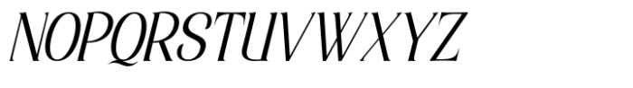 Elsain Serif Font Light Italic Font UPPERCASE