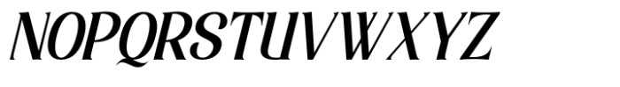 Elsain Serif Font Medium Italic Font UPPERCASE
