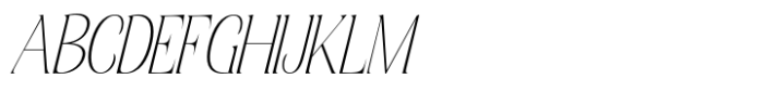 Elsain Serif Font Thin Italic Font UPPERCASE