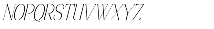 Elsain Serif Font Thin Italic Font UPPERCASE