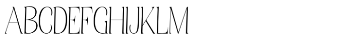 Elsain Serif Font Thin Font UPPERCASE
