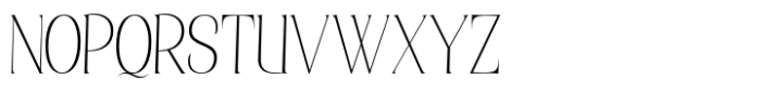 Elsain Serif Font Thin Font UPPERCASE