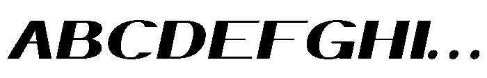 Elsyah Black Oblique Font UPPERCASE