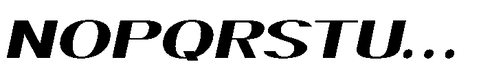 Elsyah Black Oblique Font UPPERCASE