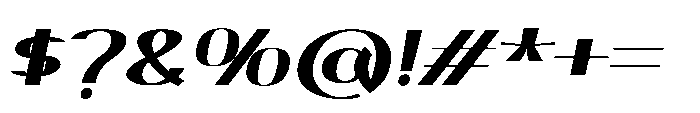 Elsyah Bold Oblique Font OTHER CHARS