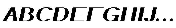 Elsyah Bold Oblique Font UPPERCASE