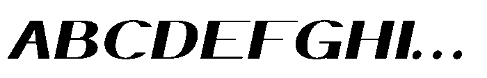 Elsyah Extra Bold Oblique Font UPPERCASE