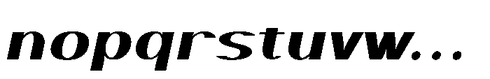 Elsyah Extra Bold Oblique Font LOWERCASE