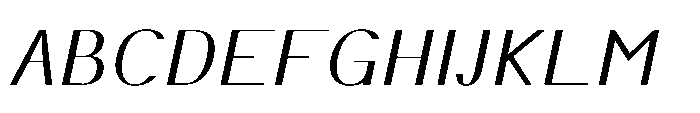 Elsyah Extra Light Oblique Font UPPERCASE