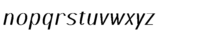 Elsyah Extra Light Oblique Font LOWERCASE