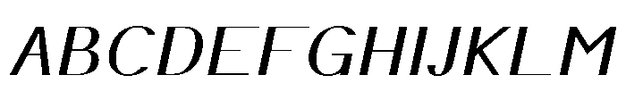 Elsyah Light Oblique Font UPPERCASE