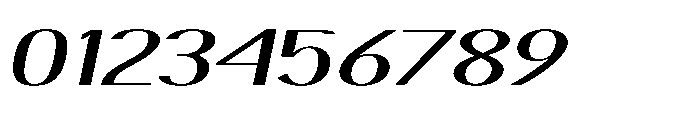 Elsyah Medium Oblique Font OTHER CHARS