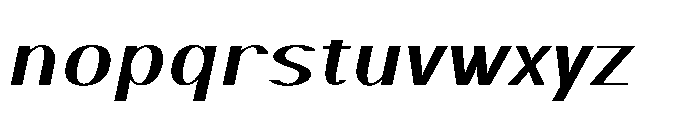 Elsyah Medium Oblique Font LOWERCASE