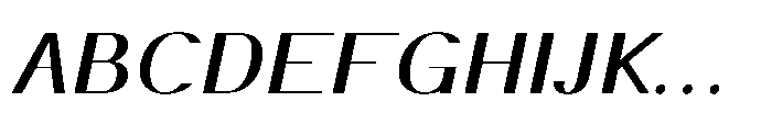 Elsyah Oblique Font UPPERCASE