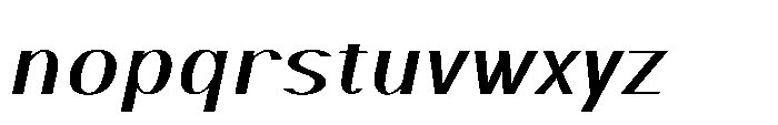 Elsyah Oblique Font LOWERCASE