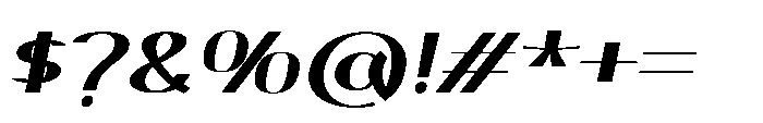 Elsyah Semi Bold Oblique Font OTHER CHARS