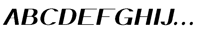 Elsyah Semi Bold Oblique Font UPPERCASE
