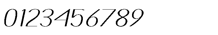 Elsyah Thin Oblique Font OTHER CHARS