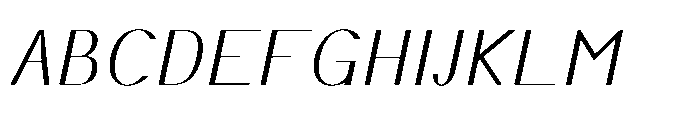 Elsyah Thin Oblique Font UPPERCASE