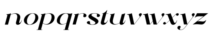 Elthia Bold Italic Font LOWERCASE
