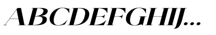 Elthia Extra Bold Italic Font UPPERCASE