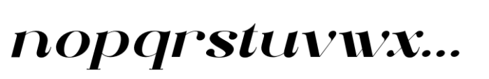 Elthia Extra Bold Italic Font LOWERCASE